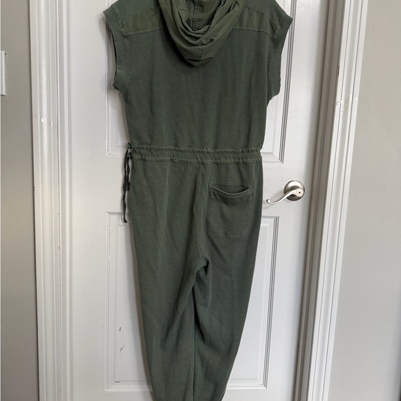Anthropologie Daily Practice Vapor Waffle Green Hooded Jumpsuit Size MP - Picture 5 of 8